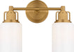Visual Comfort Studio Canada - Two Light Bath - Ashford - Burnished Brass | Burnished Brass- Union Lighting Luminaires Decor