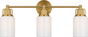 Visual Comfort Studio Canada - Three Light Bath - Ashford - Burnished Brass | Burnished Brass- Union Lighting Luminaires Decor