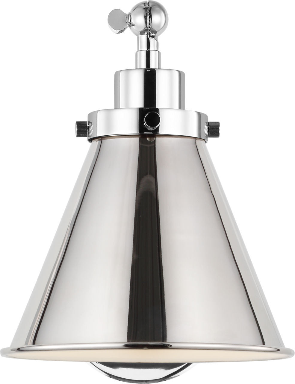Visual Comfort Studio Canada - One Light Wall Sconce - Wellfleet - Polished Nickel/Polished Nickel- Union Lighting Luminaires Decor