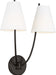 Visual Comfort Studio Canada - Two Light Wall Sconce - Marina - Aged Iron | Aged Iron- Union Lighting Luminaires Decor