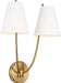 Visual Comfort Studio Canada - Two Light Wall Sconce - Marina - Burnished Brass | Burnished Brass- Union Lighting Luminaires Decor