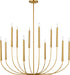 Visual Comfort Studio Canada - 12 Light Chandelier - Lois - Burnished Brass | Burnished Brass- Union Lighting Luminaires Decor