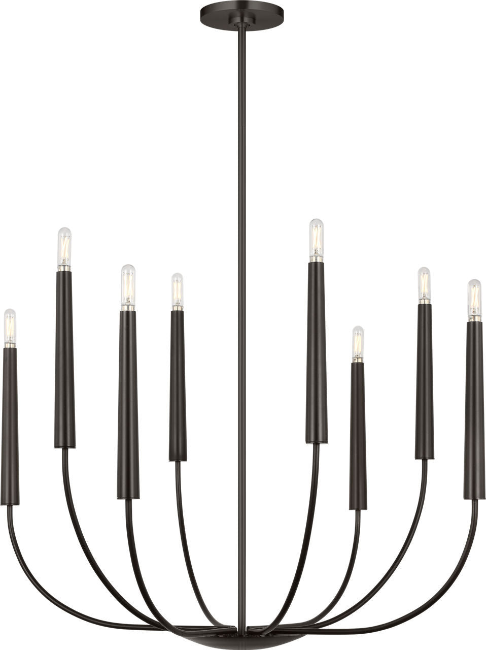 Visual Comfort Studio Canada - Eight Light Chandelier - Lois - Aged Iron | Aged Iron- Union Lighting Luminaires Decor