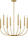 Visual Comfort Studio Canada - Eight Light Chandelier - Lois - Burnished Brass | Burnished Brass- Union Lighting Luminaires Decor
