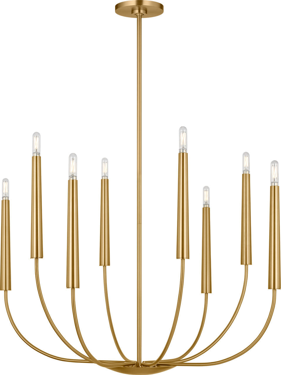 Visual Comfort Studio Canada - Eight Light Chandelier - Lois - Burnished Brass | Burnished Brass- Union Lighting Luminaires Decor