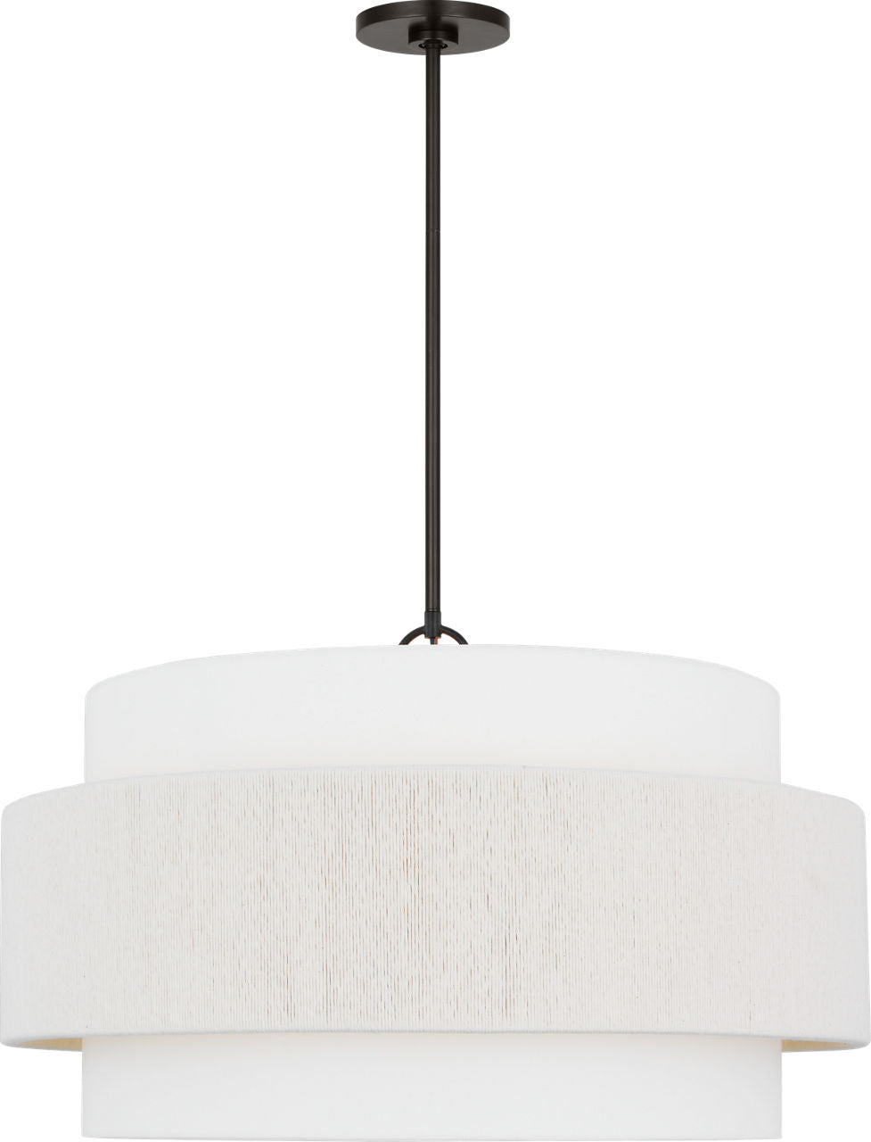 Visual Comfort Studio Canada - Four Light Hanging Shade - Belaro - Aged Iron | Aged Iron- Union Lighting Luminaires Decor