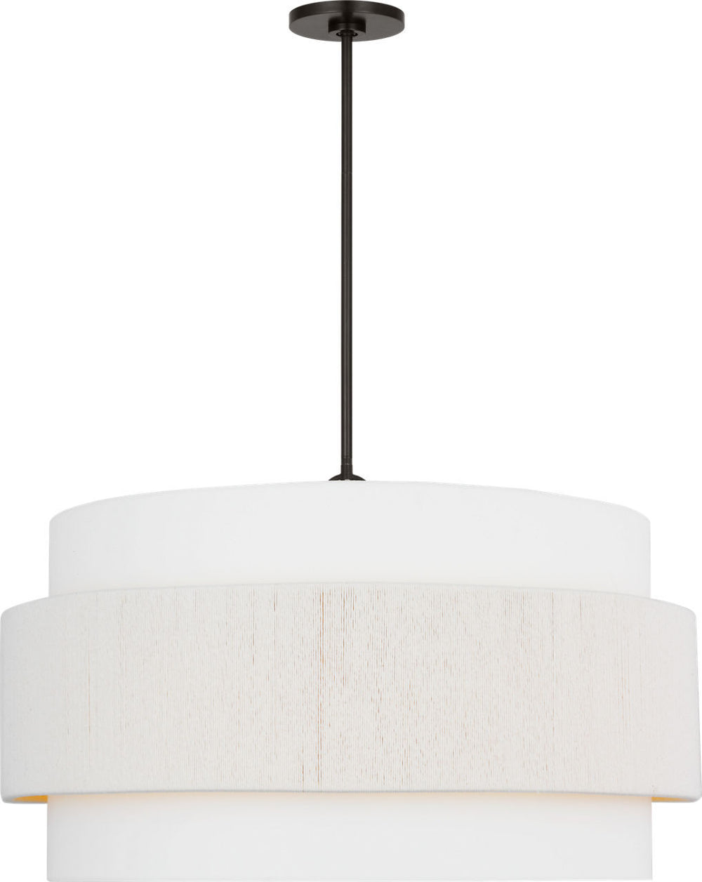 Visual Comfort Studio Canada - Six Light Hanging Shade - Belaro - Aged Iron | Aged Iron- Union Lighting Luminaires Decor