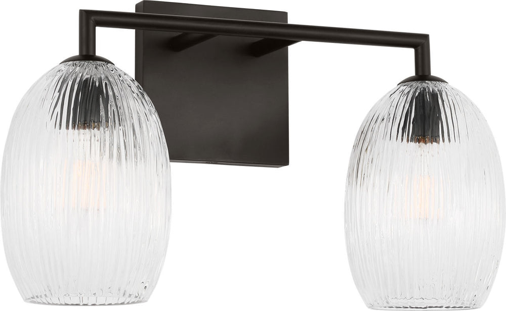 Visual Comfort Studio Canada - Two Light Bath - Serafina - Aged Iron | Aged Iron- Union Lighting Luminaires Decor