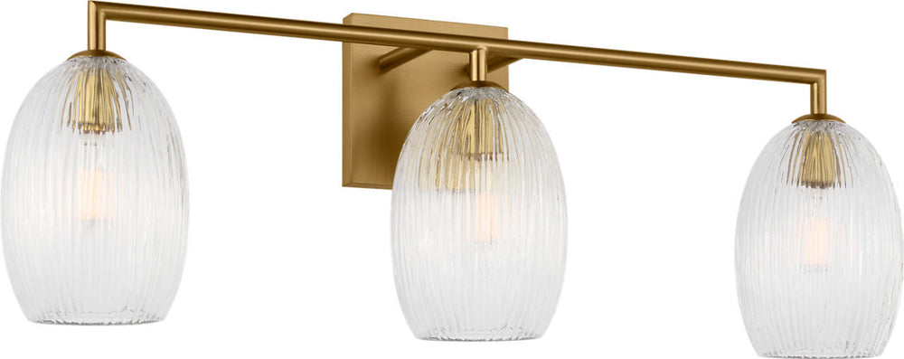 Visual Comfort Studio Canada - Three Light Bath - Serafina - Burnished Brass | Burnished Brass- Union Lighting Luminaires Decor