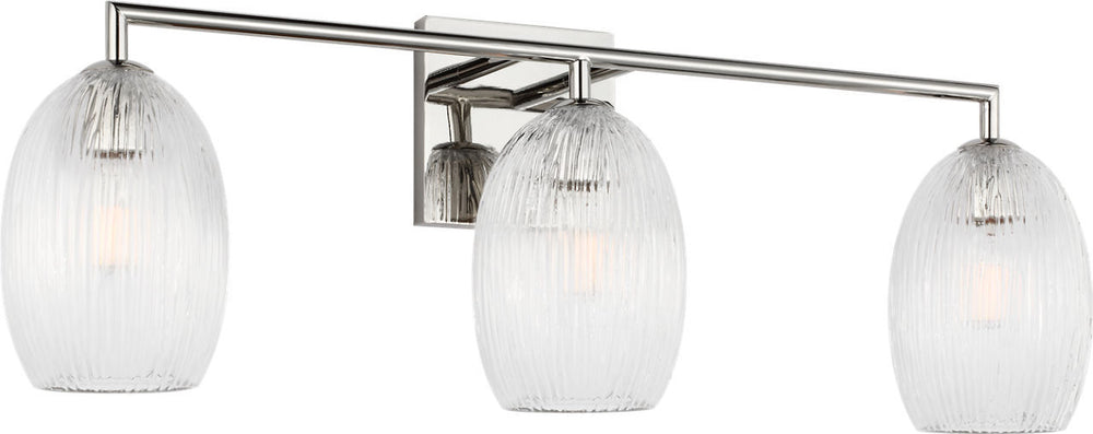 Visual Comfort Studio Canada - Three Light Bath - Serafina - Polished Nickel | Polished Nickel- Union Lighting Luminaires Decor