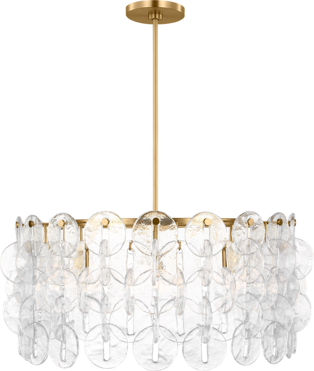 Visual Comfort Studio Canada - Eight Light Chandelier - Candace - Burnished Brass | Burnished Brass- Union Lighting Luminaires Decor