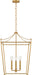 Visual Comfort Studio Canada - Four Light Lantern - Carlyle - Burnished Brass | Burnished Brass- Union Lighting Luminaires Decor