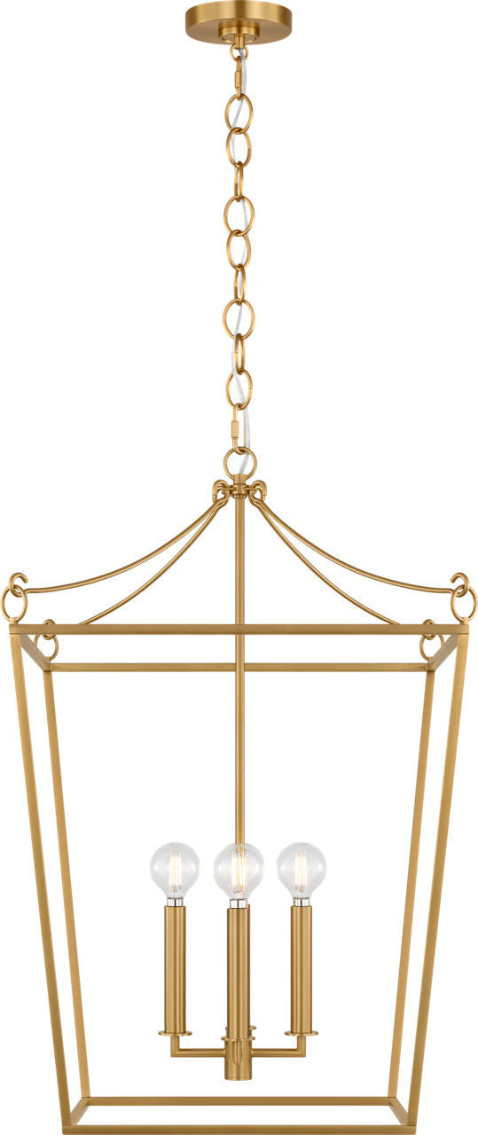Visual Comfort Studio Canada - Four Light Lantern - Carlyle - Burnished Brass | Burnished Brass- Union Lighting Luminaires Decor