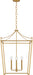 Visual Comfort Studio Canada - Four Light Lantern - Carlyle - Burnished Brass | Burnished Brass- Union Lighting Luminaires Decor