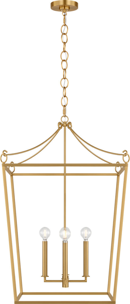 Visual Comfort Studio Canada - Four Light Lantern - Carlyle - Burnished Brass | Burnished Brass- Union Lighting Luminaires Decor