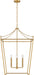 Visual Comfort Studio Canada - Four Light Lantern - Carlyle - Burnished Brass | Burnished Brass- Union Lighting Luminaires Decor