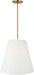 Visual Comfort Studio Canada - Three Light Hanging Shade - Beauvoir - Burnished Brass | Burnished Brass- Union Lighting Luminaires Decor