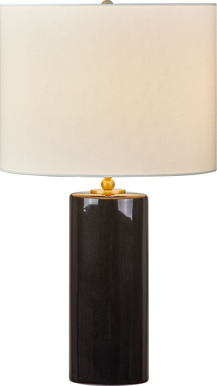 Visual Comfort Studio Canada - One Light Table Lamp - Lauren - Black Ceramic | Black Ceramic- Union Lighting Luminaires Decor