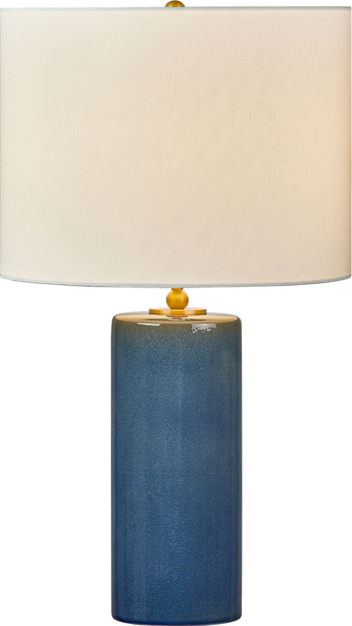 Visual Comfort Studio Canada - One Light Table Lamp - Lauren - Deep Ocean Crackle | Deep Ocean Crackle- Union Lighting Luminaires Decor