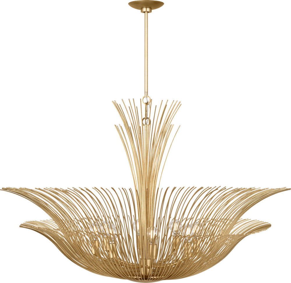Visual Comfort Studio Canada - Eight Light Chandelier - Dorelle - Gild | Gild- Union Lighting Luminaires Decor