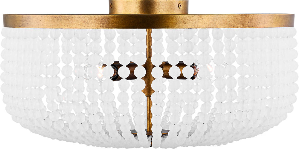 Visual Comfort Studio Canada - Four Light Flush Mount - Bellecour - Vintage Gild | Vintage Gild- Union Lighting Luminaires Decor