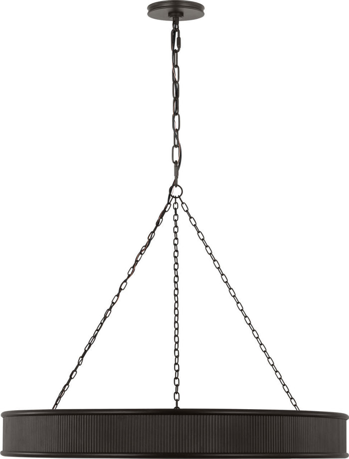 Visual Comfort Studio Canada - Ten Light Chandelier - Ritz - Aged Iron | Aged Iron- Union Lighting Luminaires Decor