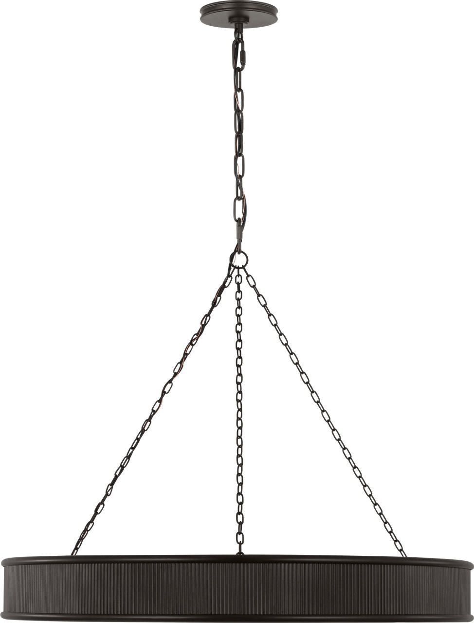Visual Comfort Studio Canada - Ten Light Chandelier - Ritz - Aged Iron | Aged Iron- Union Lighting Luminaires Decor