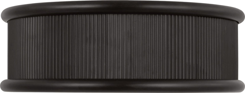 Visual Comfort Studio Canada - Five Light Flush Mount - Ritz - Aged Iron | Aged Iron- Union Lighting Luminaires Decor