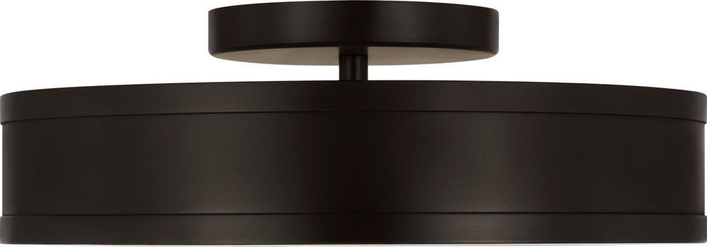 Visual Comfort Studio Canada - LED Semi Flush Mount - Dupont - Aged Iron | Aged Iron- Union Lighting Luminaires Decor