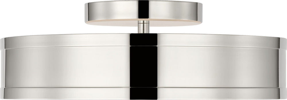 Visual Comfort Studio Canada - LED Semi Flush Mount - Dupont - Polished Nickel | Polished Nickel- Union Lighting Luminaires Decor