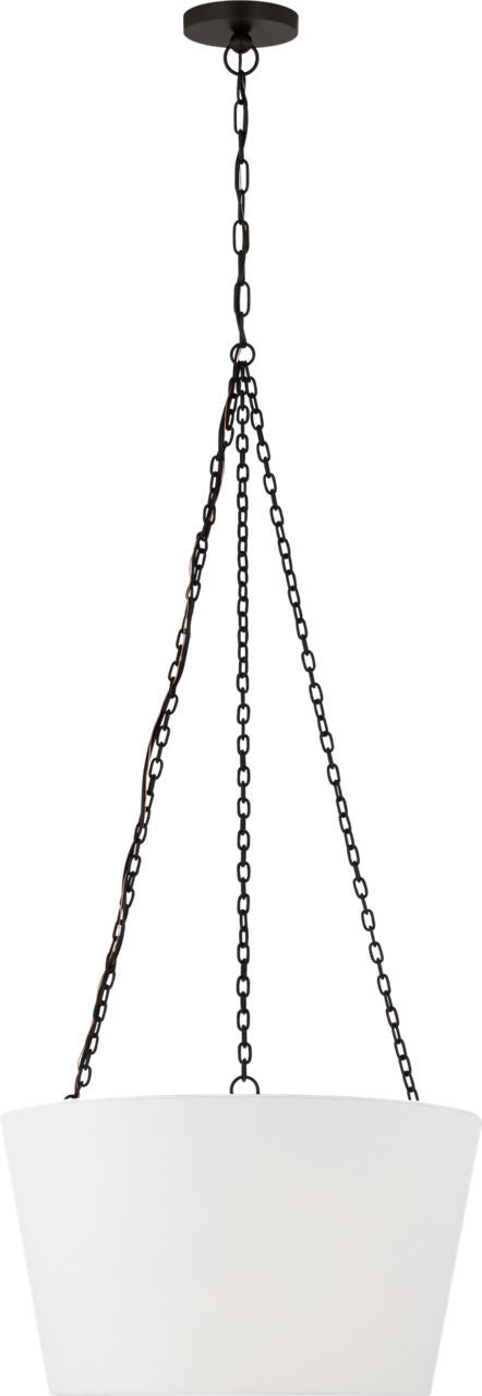 Visual Comfort Studio Canada - Three Light Hanging Shade - Herve - Aged Iron | Aged Iron- Union Lighting Luminaires Decor
