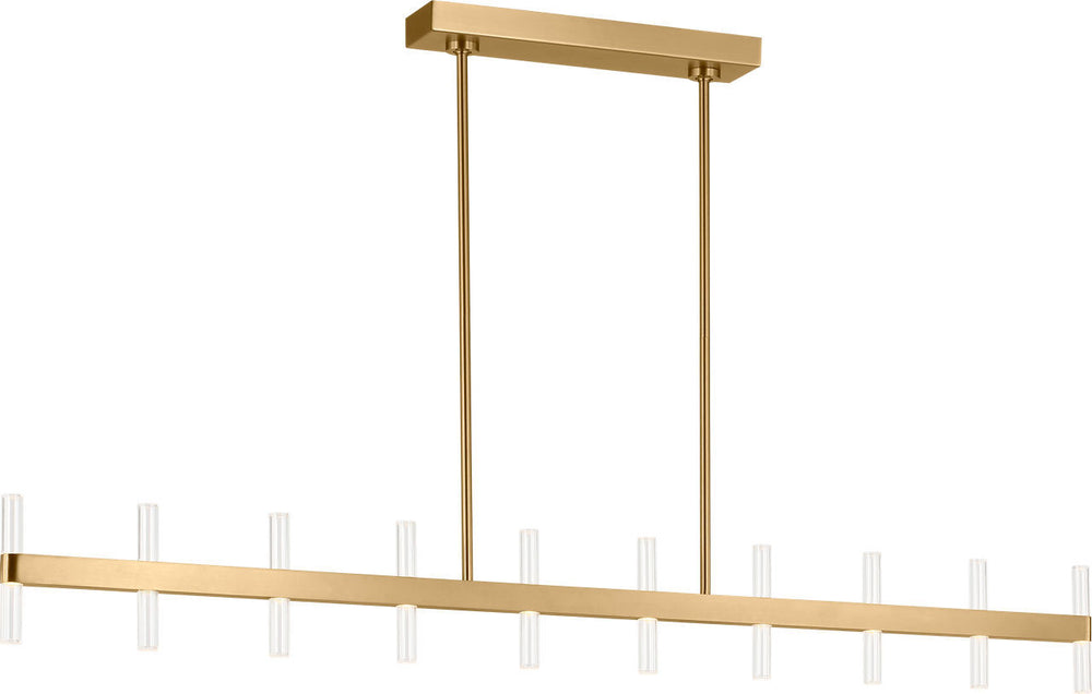 Visual Comfort Studio Canada - LED Linear Pendant - Silas - Burnished Brass | Burnished Brass- Union Lighting Luminaires Decor