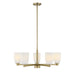 Savoy House - Five Light Chandelier - Baldwin - Noble Brass- Union Lighting Luminaires Decor