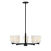 Savoy House - Five Light Chandelier - Baldwin - Matte Black- Union Lighting Luminaires Decor