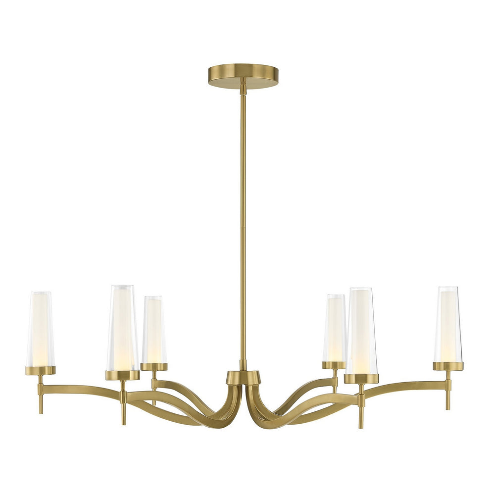 Savoy House - LED Chandelier - Butler - Warm Brass- Union Lighting Luminaires Decor