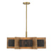 Savoy House - Six Light Chandelier - Espacio - Warm Brass- Union Lighting Luminaires Decor