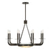 Savoy House - Nine Light Chandelier - Salford - Mediterranean Bronze- Union Lighting Luminaires Decor