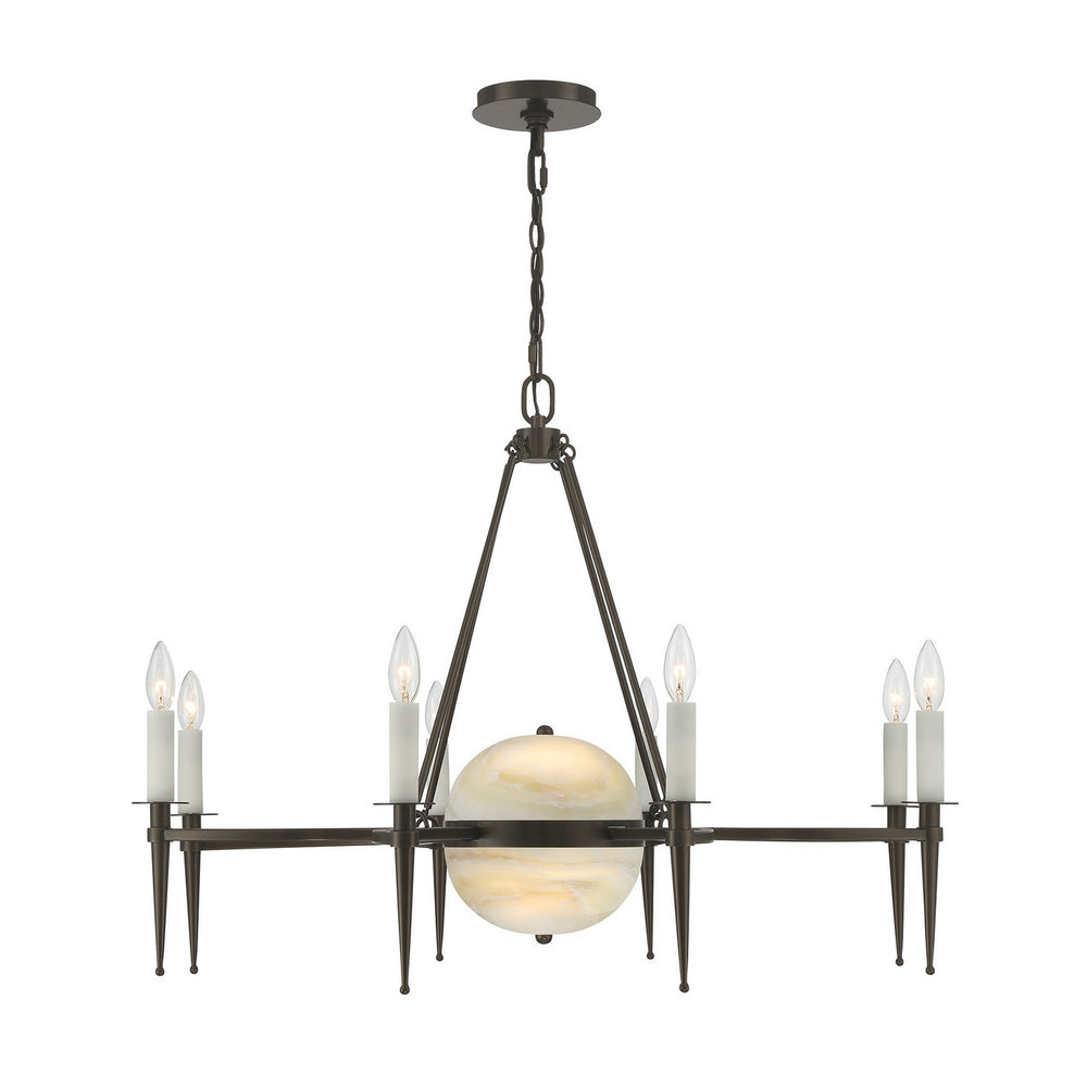 Savoy House - Ten Light Chandelier - Sanger - Mediterranean Bronze- Union Lighting Luminaires Decor