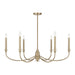 Savoy House - Six Light Chandelier - Coventry - Noble Brass- Union Lighting Luminaires Decor