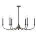 Savoy House - Six Light Chandelier - Coventry - Mediterranean Bronze- Union Lighting Luminaires Decor