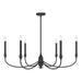 Savoy House - Six Light Chandelier - Coventry - Matte Black- Union Lighting Luminaires Decor