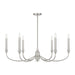 Savoy House - Six Light Chandelier - Coventry - Satin Nickel- Union Lighting Luminaires Decor