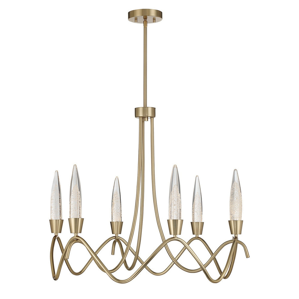 Savoy House - LED Chandelier - Sofia - Noble Brass- Union Lighting Luminaires Decor