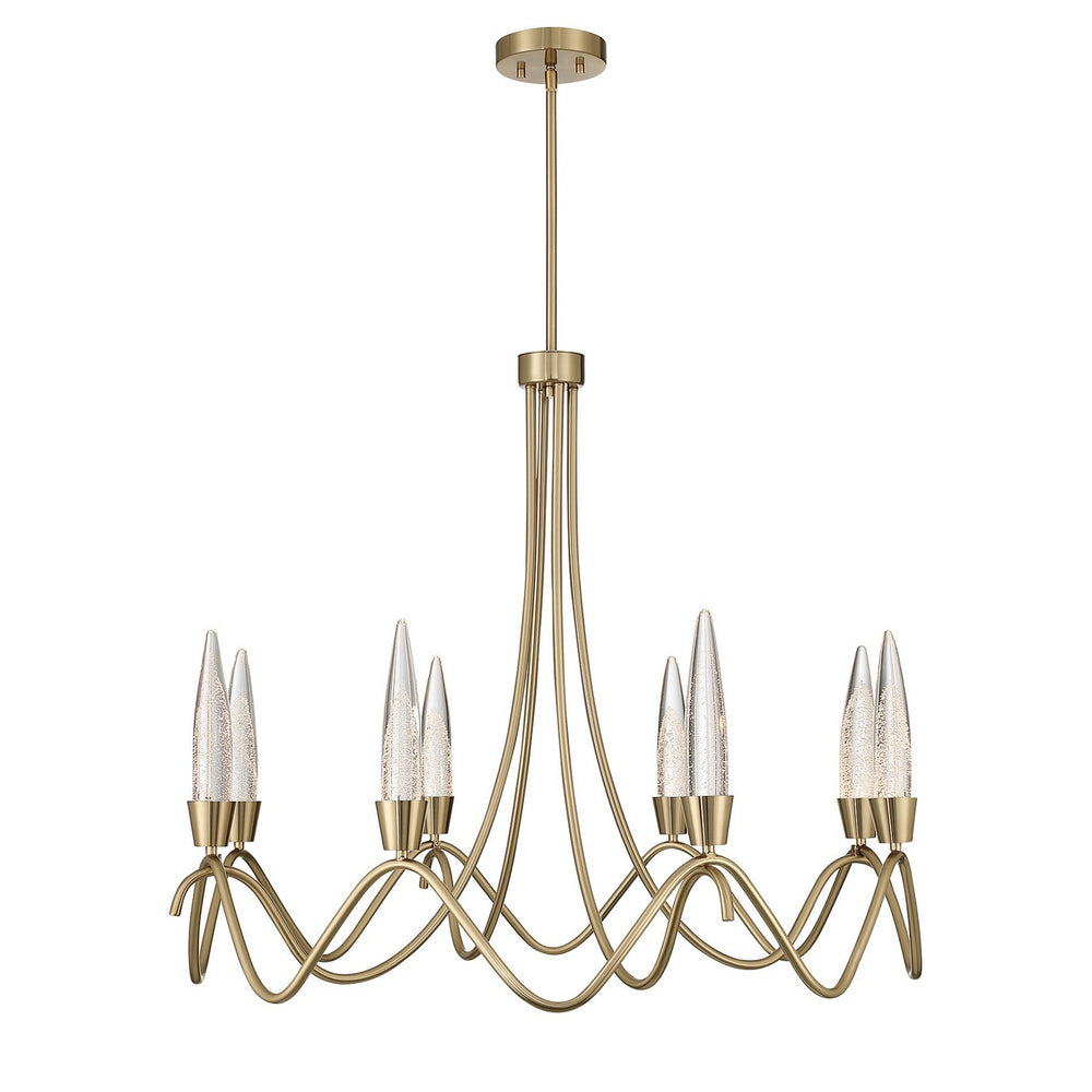 Savoy House - LED Chandelier - Sofia - Noble Brass- Union Lighting Luminaires Decor