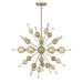 Savoy House - Six Light Chandelier - Crescent - Noble Brass- Union Lighting Luminaires Decor