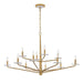 Savoy House - 12 Light Chandelier - Judi - Distressed Gold- Union Lighting Luminaires Decor