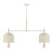 Savoy House - Six Light Chandelier - Lunara - Cotton- Union Lighting Luminaires Decor