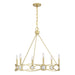 Savoy House - Six Light Chandelier - Minette - Spun Gold- Union Lighting Luminaires Decor
