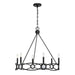 Savoy House - Six Light Chandelier - Minette - Matte Black- Union Lighting Luminaires Decor
