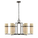 Savoy House - Six Light Chandelier - Weston - Mediterranean Bronze- Union Lighting Luminaires Decor